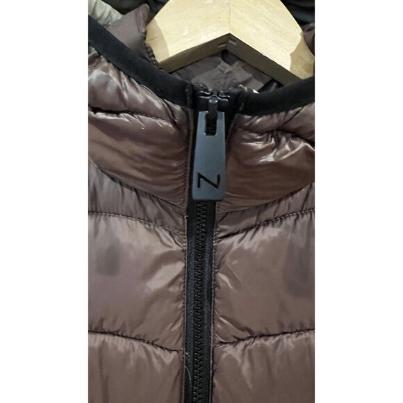 Noize brown Lightweight Long Puffer Coat size S NWOT - Picture 4 of 10